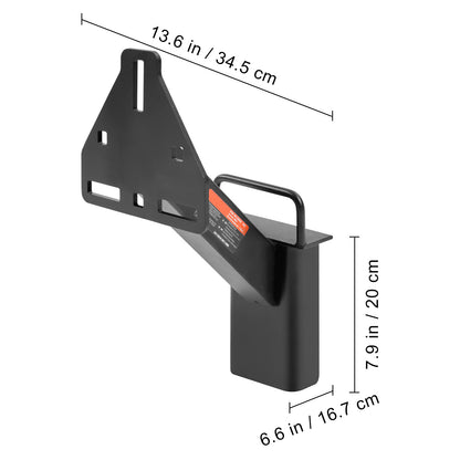 VEVOR Spare Tire Carrier, Trailer Spare Tire Mount, 160 lbs Capacity, Utility Trailer Accessories Fits Most 4 & 5 & 6 & 8 Lugs Wheels on 4", 4.25", 4.5", 4.75", 5", 5.5", 6", 6.5" Bolt Patterns