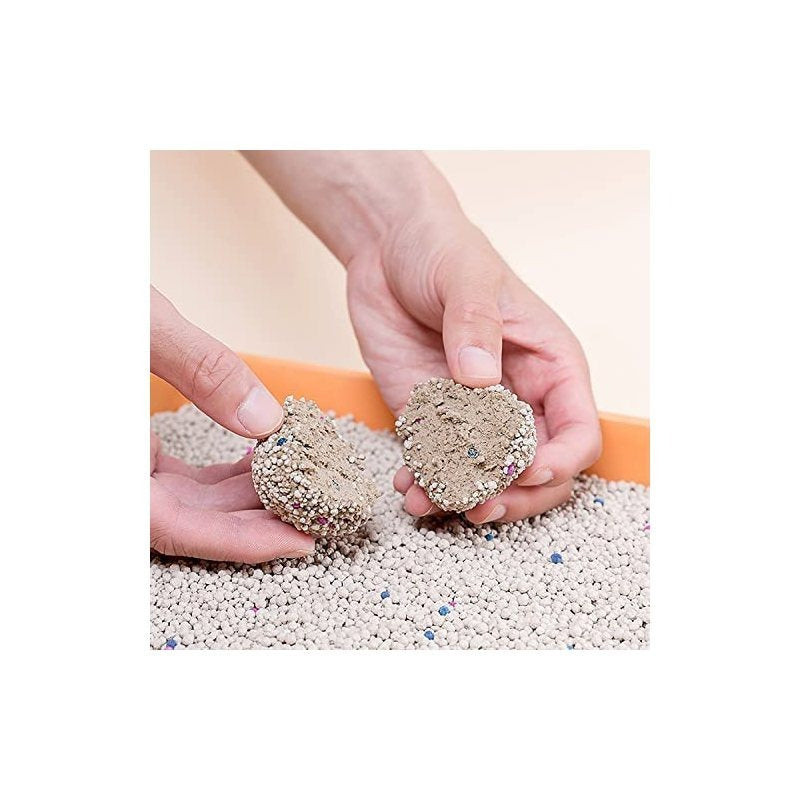 Clumping Cat Litter 5L – Super Absorbent Fast-Clumping Scented Cat Litter for Indoor Cats, Low Dust, Odor Control, Available in Lavender & Apple Scent, Lightweight & Easy to Scoop