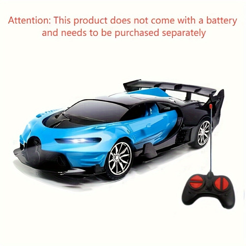 High-Speed Drift RC Car 1:24 Scale with LED Lights 4-Channel Simulation Model Remote Control Car for Kids Boys Girls – Green Blue Black Red Black, Birthday Christmas Halloween Gift Ages 6+