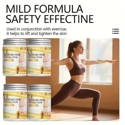 Body Firming Cream 4 Pack with Glycerin and Vitamin E 100g Each - Moisturizing Toning Lotion for Abdomen Arms Legs Back Waist Skin Tightening All Skin Types Daily Care