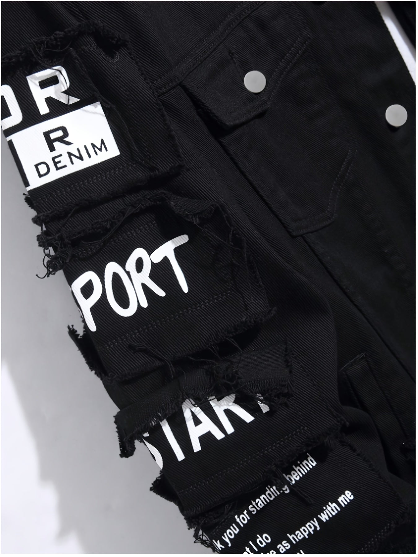 Men's Relaxed Denim Single-Breasted Jacket