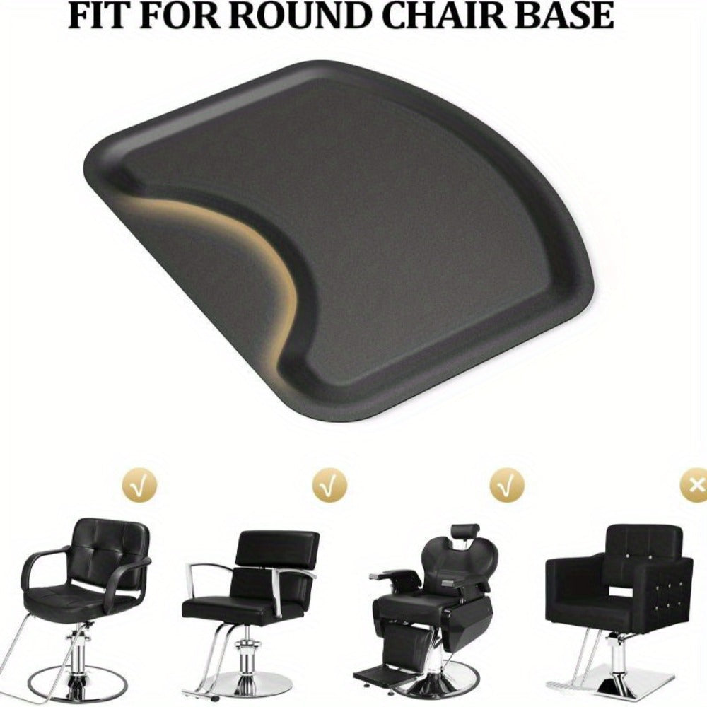 Anti-Fatigue Salon Mat for Hair Stylist with Round Cutout — Thick Non-Slip Standing Mat for Barber Chair, Hairdresser, Barbershop, Spa & Beauty Salon Professional Use
