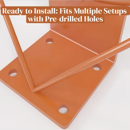 Drill-Free Basketball Hoop Wall Mount Outdoor Portable for Adults & Kids – No-Drill Easy Install Backboard with Accessories, Indoor Outdoor Home Garage Driveway Basketball Goal