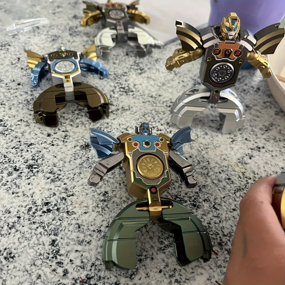 Deformation Robot Fingertip Gyro Fidget Spinner – Creative Finger Gyroscope Toy for Kids & Adults | 12/21/30 Pack Bulk Set, Stress Relief Gift