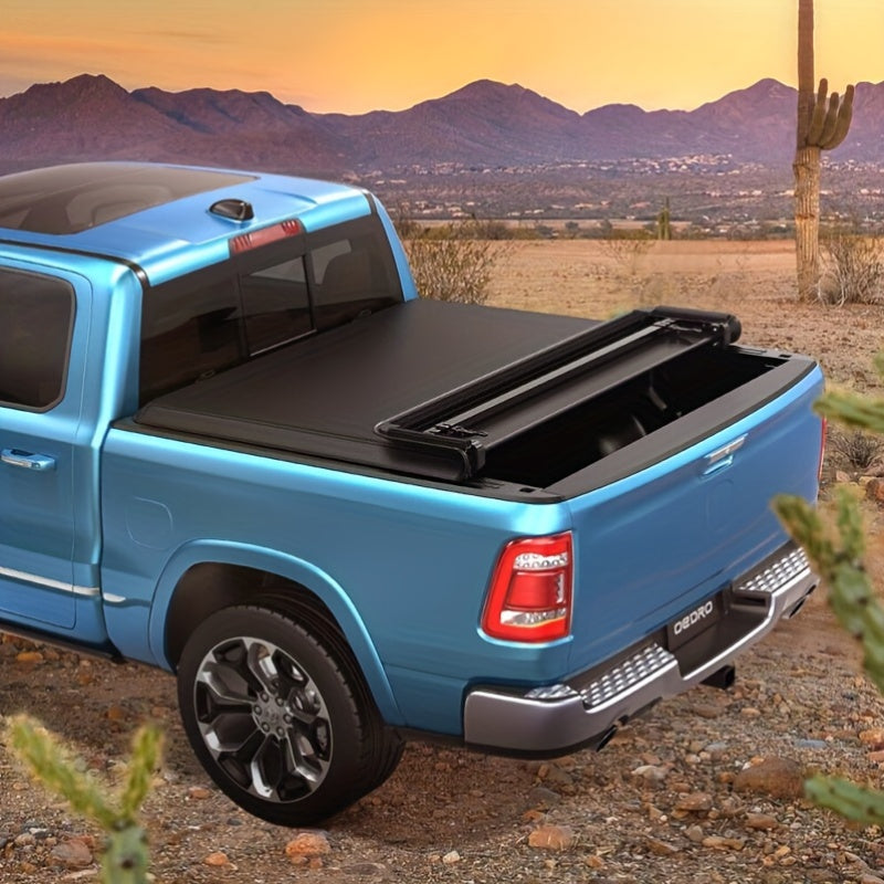 YINTATECH Soft Quad- Fold Tonneau Cover Built For Dodge Ram 1500/ 2500/ 3500 2002- 2025 6.4/6.5ft Truck Beds & W/ O Ram Box Models
