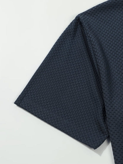 Men's Solid Color Shirt - Short Sleeve 770021