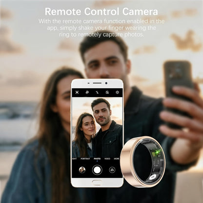 Health Monitoring Smart Ring for Women & Men – Fitness Activity Tracker with Sleep, Calories, Steps, HRV & Menstrual Cycle, Bluetooth 5.3, IP68 Waterproof, iOS & Android