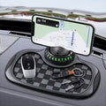 Anti-Slip Mat for Car Dashboard, 2026 New Multifunctional Car Anti-Slip Mats with Temporary Parking Number, Universal Rotatable Vehicle Mounted Anti-Slip Mat Phone Holder
