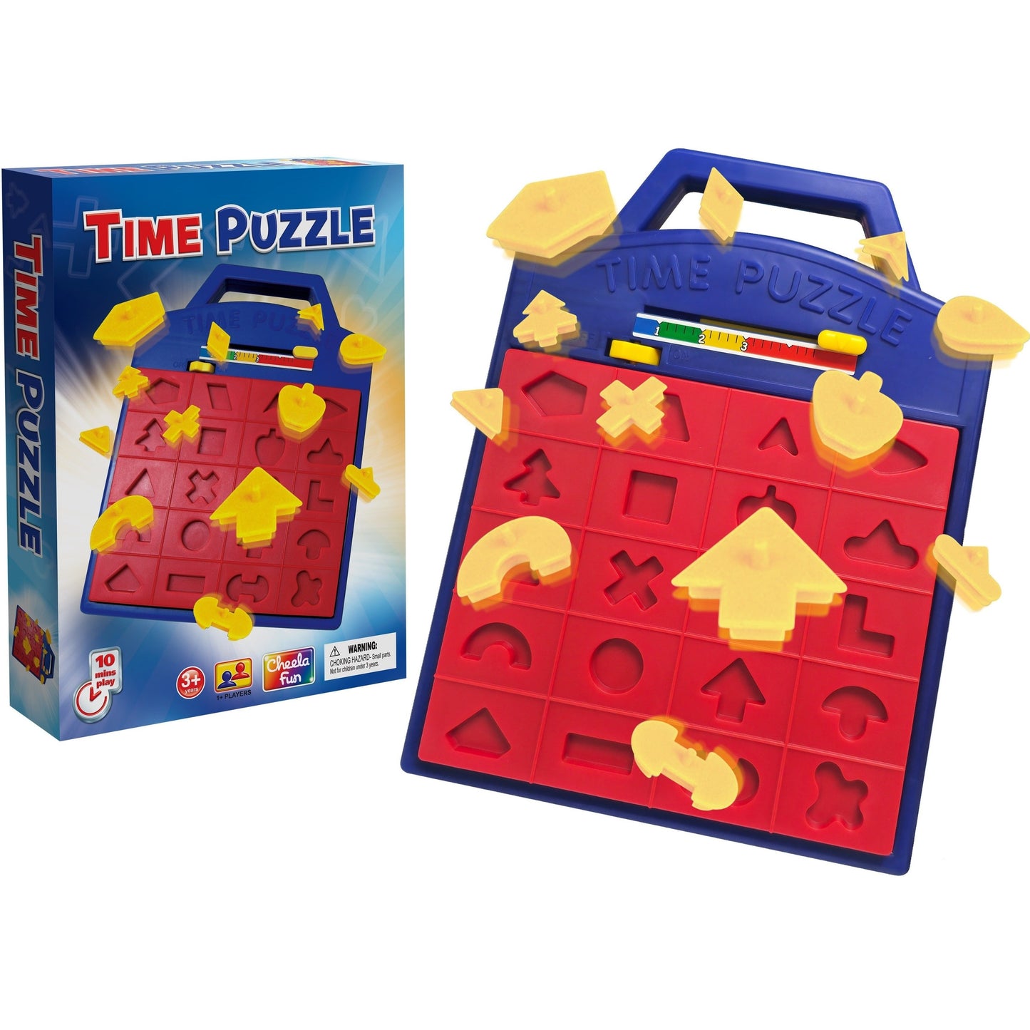 Shape Puzzle Pop-Up Board Game for Kids – Interactive Timer Matching Game with 3 Difficulty Levels, Hand-Eye Coordination STEM Toy, Educational Birthday Gift for Boys & Girls Ages 3+