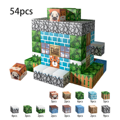 Magnetic Blocks STEM Building Toys for Kids 48/54/64/100/102/108pcs – Sensory Magnetic Tiles Set for Boys Girls Ages 3 4 5 6 7 8 9 10, Birthday Christmas Halloween Gift, Random Color
