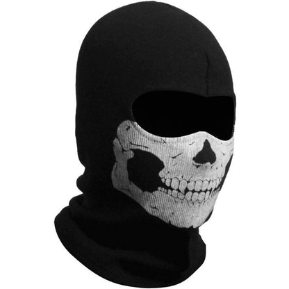 Balaclava Full Face Mask 2 Pack Skull Design – Breathable Full Face & Neck Coverage for Motorcycle Skiing Cycling Hiking Skateboarding Cosplay, Cold Weather Tactical Hood for Men Women