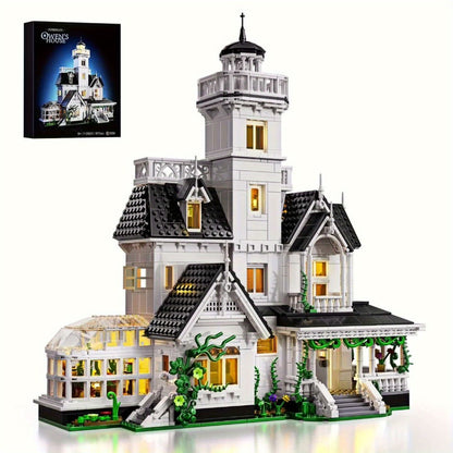 Owen's House Building Block Set 1877pcs – Victorian Architecture Movie-Inspired Collectible Brick Kit with Interior Details, 3 Floors & Observation Deck, Adult Teen Gift Birthday Christmas Halloween