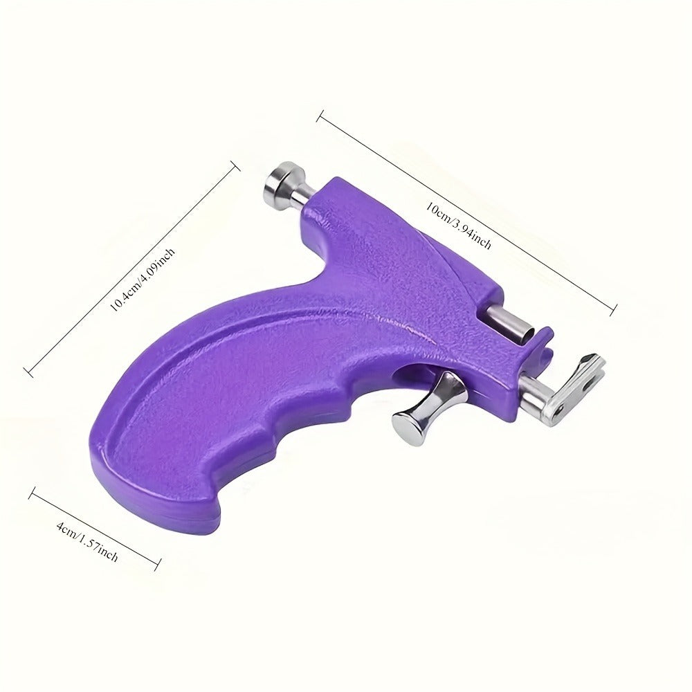 Ear Piercing Gun Kit with 24pcs Stainless Steel Studs – Professional Self Piercing Tool for Ear & Nose with Marking Pen, Safe & Easy to Use for Home & Salon