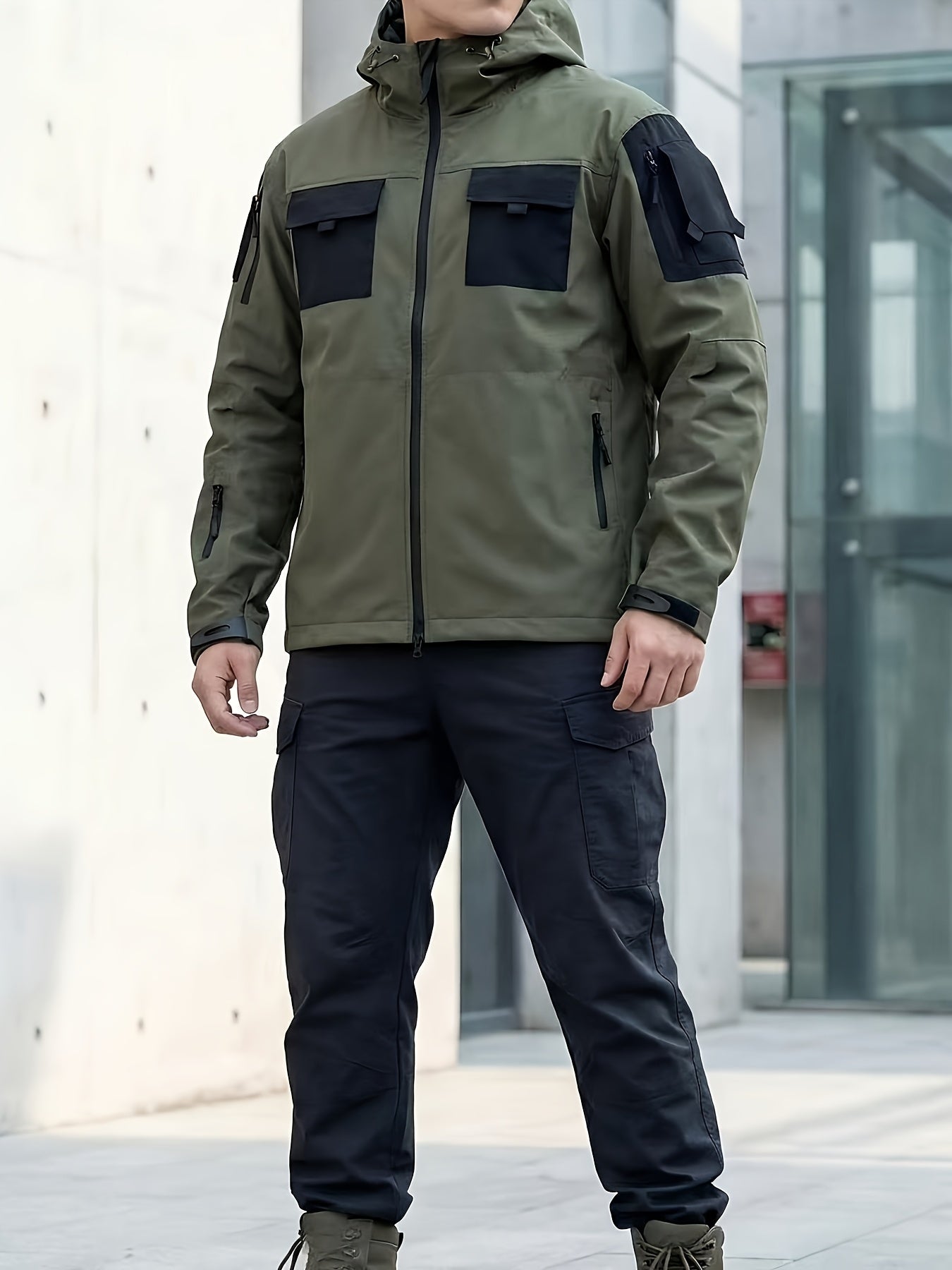 Men's Windproof Zip-Up Coat Everyday 997