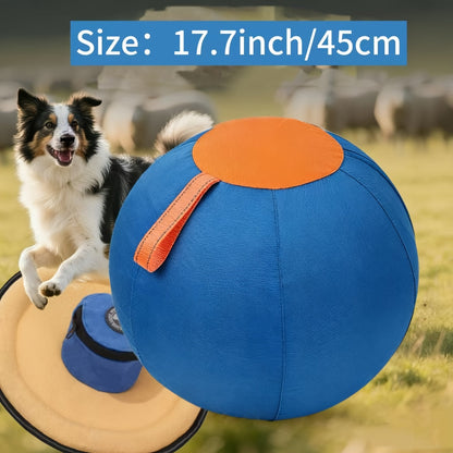 Inflatable Dog Ball Large Bear Shape Interactive Training Ball for Dogs Boredom Buster Toy for Bulldogs Australian Shepherds Golden Retrievers Large Breeds