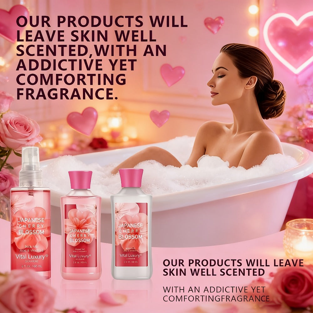 Vanilla Bath & Body Care Gift Set for Women – Shower Gel 3oz + Body Lotion 3oz + Body Mist 3oz | Moisturizing, Refreshing & Deodorizing Spa Gift for Mom, Wife, Sister or Girlfriend