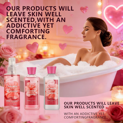 Vanilla Bath & Body Care Gift Set for Women – Shower Gel 3oz + Body Lotion 3oz + Body Mist 3oz | Moisturizing, Refreshing & Deodorizing Spa Gift for Mom, Wife, Sister or Girlfriend