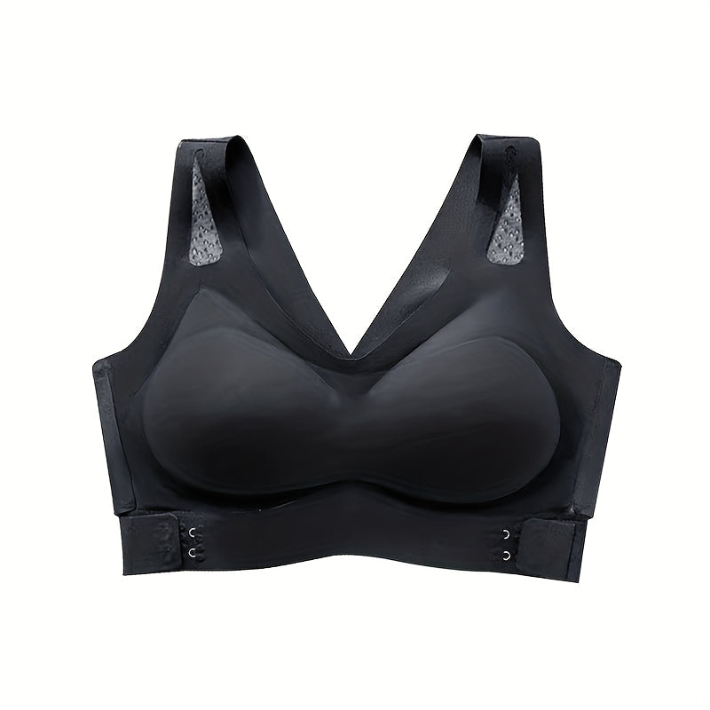 Electric Chest Massager Vibration Rechargeable - Intelligent Constant Temperature Heating Massage Bra for Women, Multi-Functional Wearable Chest Massager for Home Use, Sports Cross-Back Design XXL Size