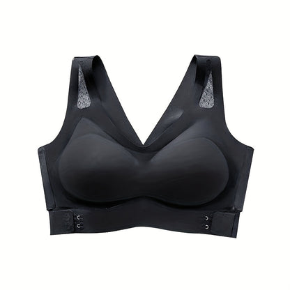 Electric Chest Massager Vibration Rechargeable - Intelligent Constant Temperature Heating Massage Bra for Women, Multi-Functional Wearable Chest Massager for Home Use, Sports Cross-Back Design XXL Size