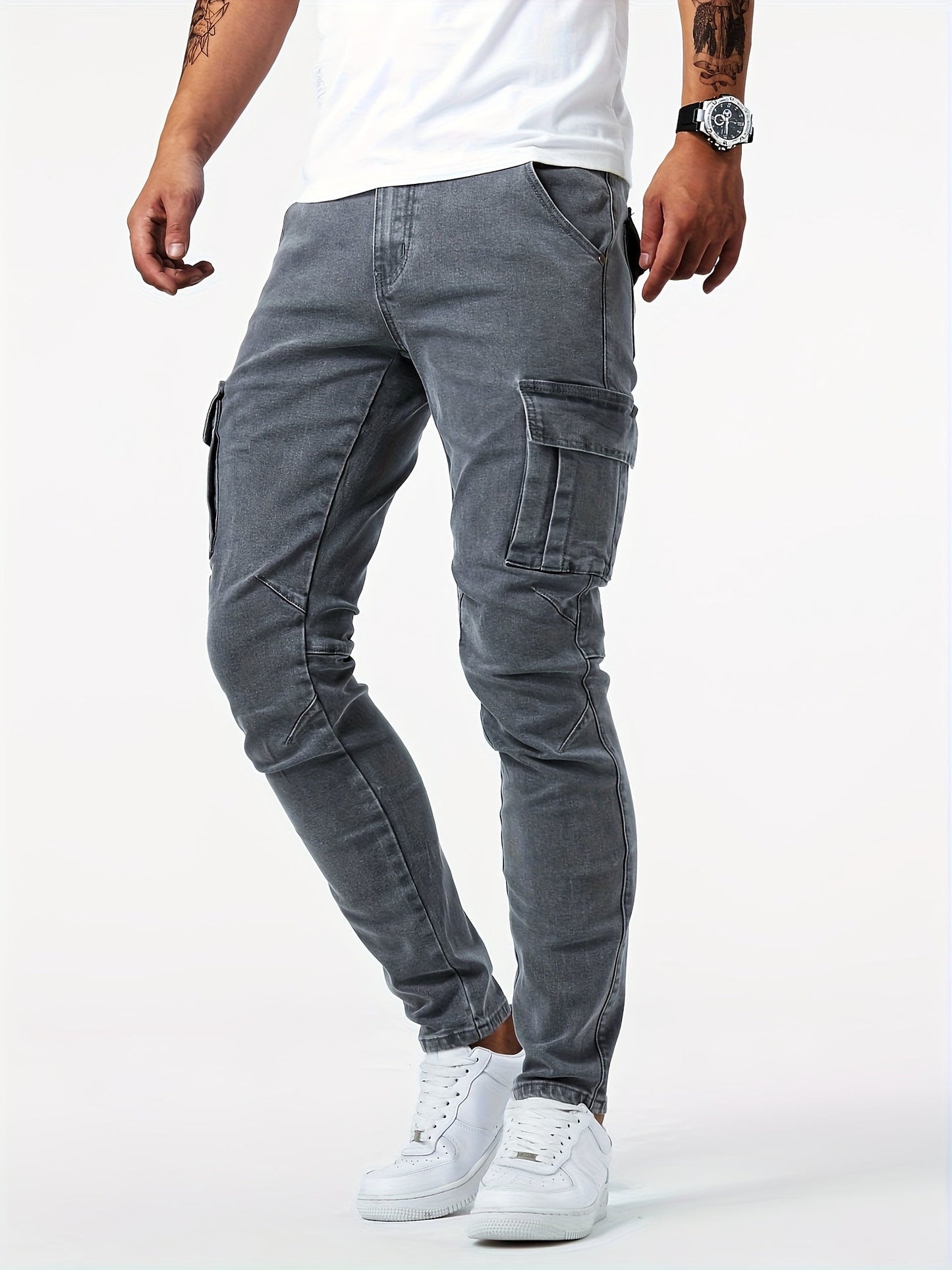 Men's Cargo Pants - Slim Fit With Pockets