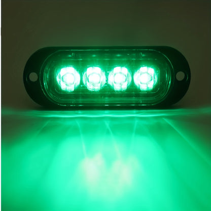 LED Side Marker Indicator Lamps 10pcs, 12V-24V 10-LED ABS Clearance Lights for Car Truck Trailer, Plug-and-Play Side Indicator Light Kit in Amber White Red Blue Green Purple