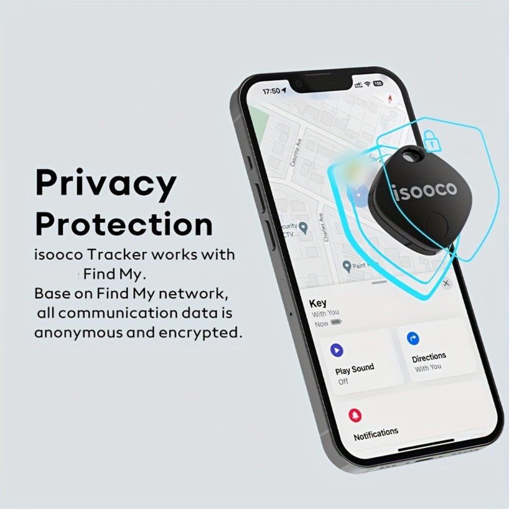 Smart Tracker Tags 6 Pack Mini Keychain IP67 Waterproof Real-Time Anti-Lost Locator for Car Wallet Bike Luggage Keys No Monthly Fees CR2032 Battery Compatible with Apple Find My iOS