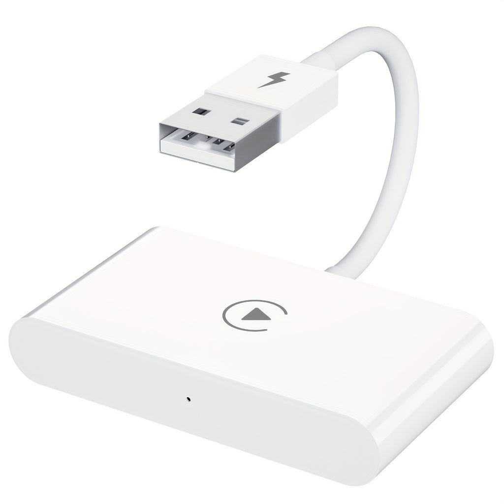 Portable Wireless Adapter Carplay Wired to Wireless Plug And Play Connect Wireless Dongle USB Car Converter for iPhone IOS 10+, Suitable for 2016 And Later Car