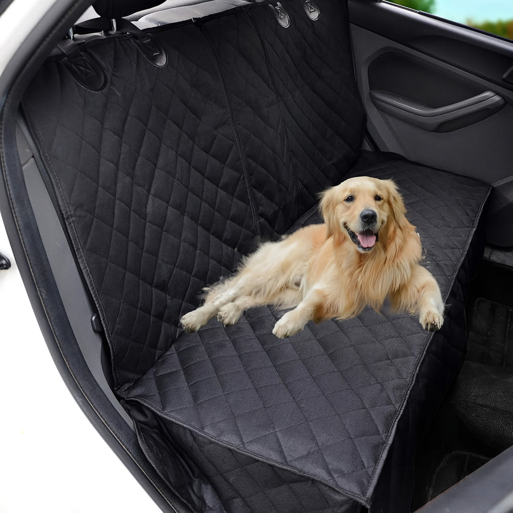 Back Seat Cover, Split Bench for Cars, Trucks, Suvs, Easy Cleanup Car Seat Protector, Compatible for Armrest, Washable, Non-Slip Rear Seat Cover