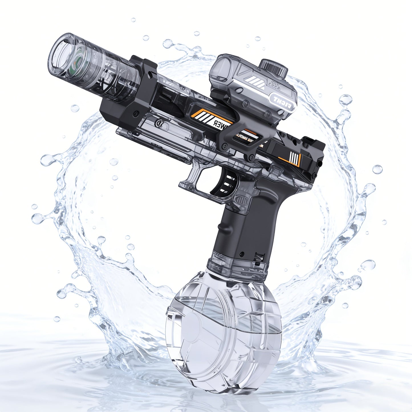 Kids Electric Water Gun with Sound Effects for Ages 3-6 – Automatic High Capacity Squirt Blaster Long Range, Toddler Summer Outdoor Pool Beach Backyard Party Toy, Birthday Gift for Boys Girls, 2-Pack Option