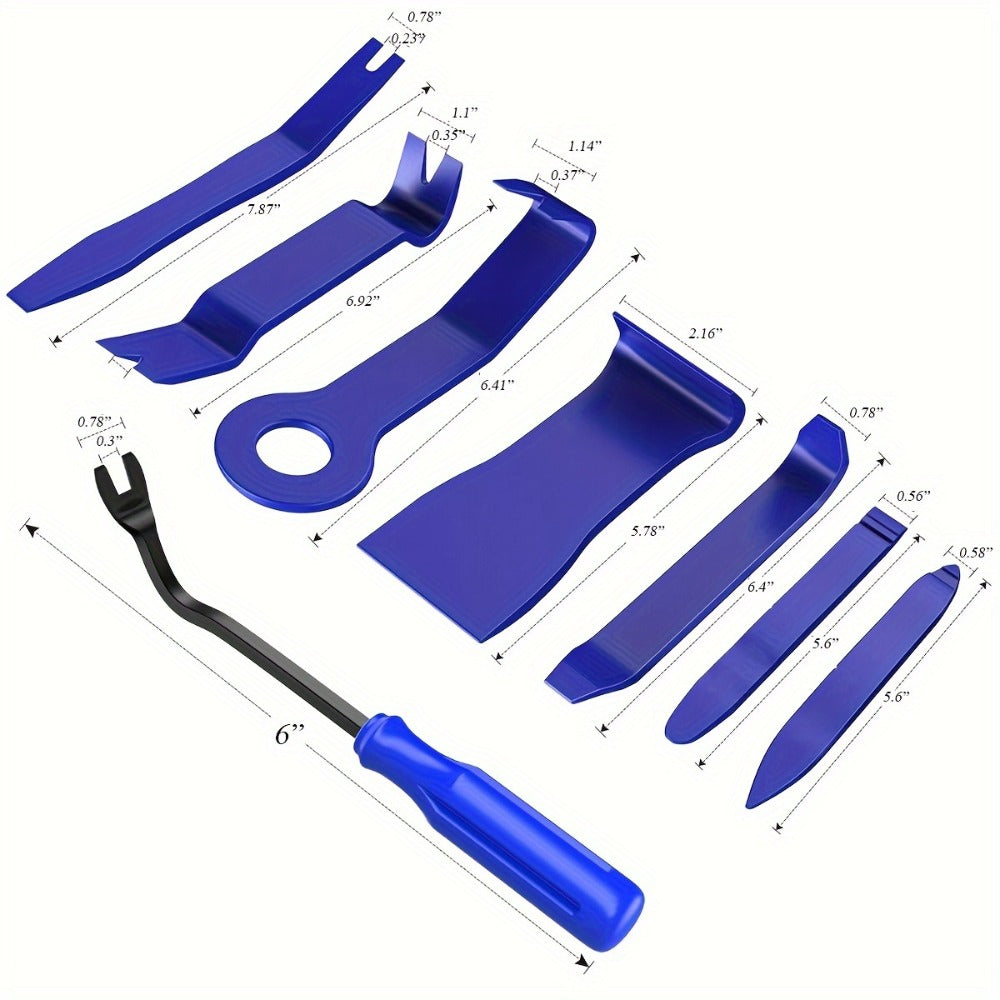 Car Door Unlock Tool Kit – Emergency Long Reach Grabber, Air Wedge, Trim Removal Tool & Carry Bag, Universal Fit for Cars Trucks SUVs, Lockout Kit for Roadside Emergency