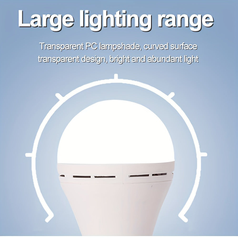 Emergency Light Bulb for Power Outages 2000mAh Rechargeable LED 6000K with Backup Battery – Auto-On Failure Detection, Hangable Emergency Lighting for Home Camping Power Failure, 4 8 12 Pack