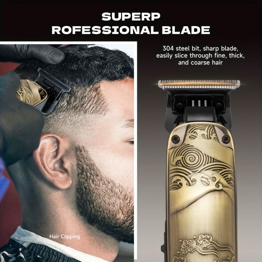 Cordless Electric Foil Shaver Grooming Kit for Men with Barber Shears Beard Mustache Trimmer Bald Head Razor Haircutting Set Father's Day Birthday Gift for Dad Husband