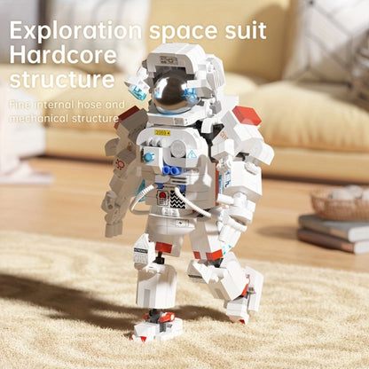 Astronaut Space Building Blocks 623 Piece Micro Particle DIY Kit – Space-Themed Mini Bricks ABS Assembly Desk Decor Stress Relief Gift for Boys Girls Teens Adults Birthday Easter Christmas