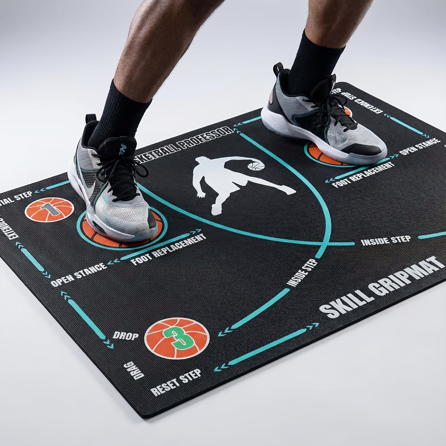 Basketball Footwork Training Mat, Anti-Slip & Step Guidance