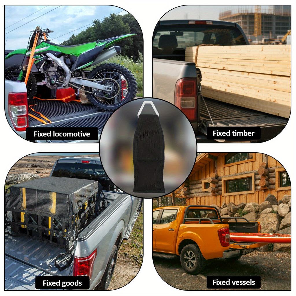 EZ Bed Anchor - Heavy Duty Truck Bed Tail Anchor with 100 Lbs of Pull Strength, Secure Cargo Straps, Ratchet Straps, Tie-Down Straps - Suitable for Pickup Trucks, Trailers, Suvs - Easy Installation, Truck Bed Additions, Trailer Additions