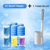 25-piece set (1 toilet brush + 24 replacement heads)