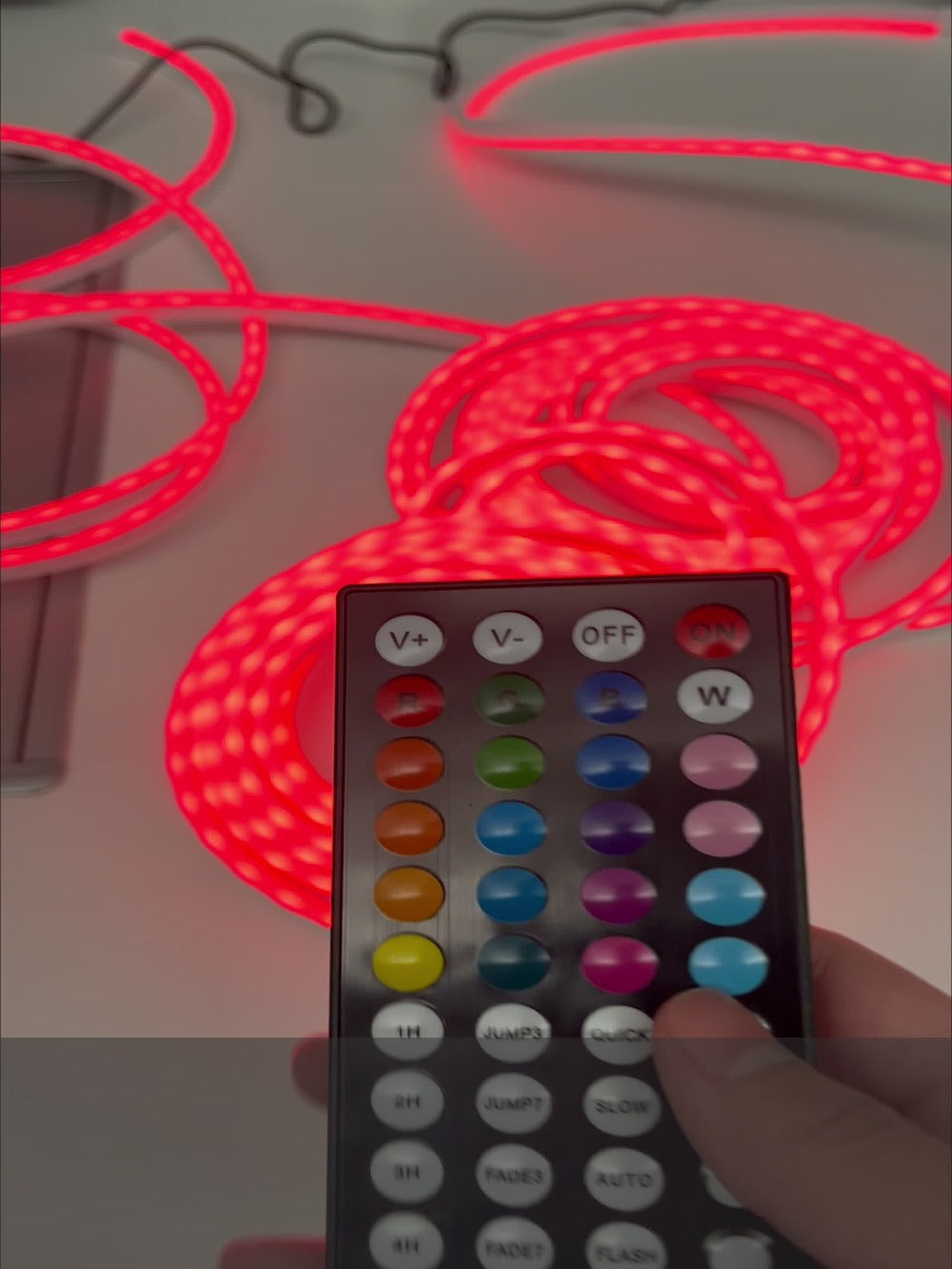 RGB LED Rope Lights with App & Remote Control, IP65 Waterproof Flexible Neon Strip, Music Sync, Multiple Modes, for Gaming Setup, Bedroom, Living Room, Indoor & Outdoor Decoration – 10m & 20m Available