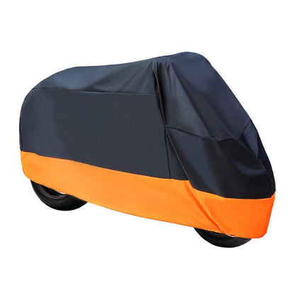190T-3XL Motorcycle Cover - UV Protection, Waterproof, Tear-Resistant Fabric with Safety Features Including Lock Holes - Ideal for Outdoor Storage And Protection