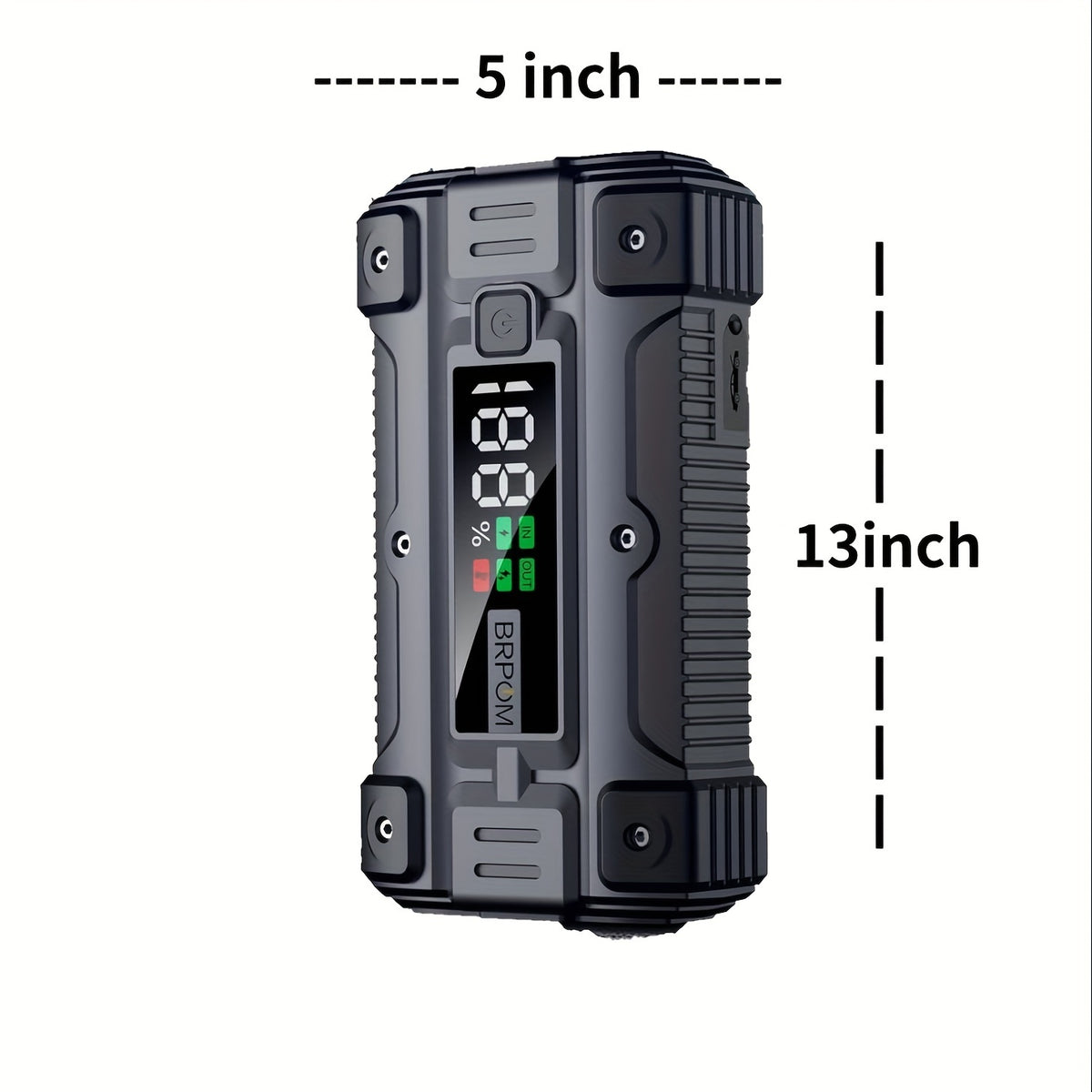 Car Jump Starter, 6000A Peak 26800mAh (Up to All Gas or 2.64gal Diesel Engine, 50 Times) 12V Auto Booster Battery Charger Jump Box with Quick Charger Smart Jump Cables with LED Screen