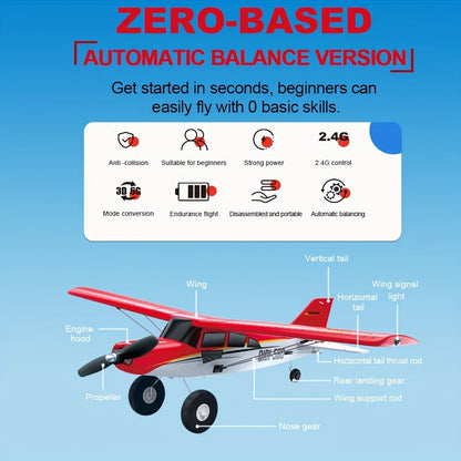 Brushless Fixed Wing RC Plane 6-Channel 6-Axis Gyro 3D Aerobatic Stunts 2 Batteries Included – QIDI560 M7 EPP Foam Remote Control Airplane 120M Range Hobbyist Outdoor Gift Red Blue