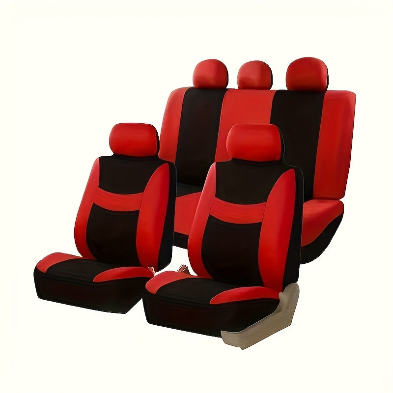 5-Seater Car Seat Covers - Protect Original Seats, Dust-Proof, Thickened And Wear-Resistant, Fabric And Breathable, All-Season Universal Fits All 5-Seater Models