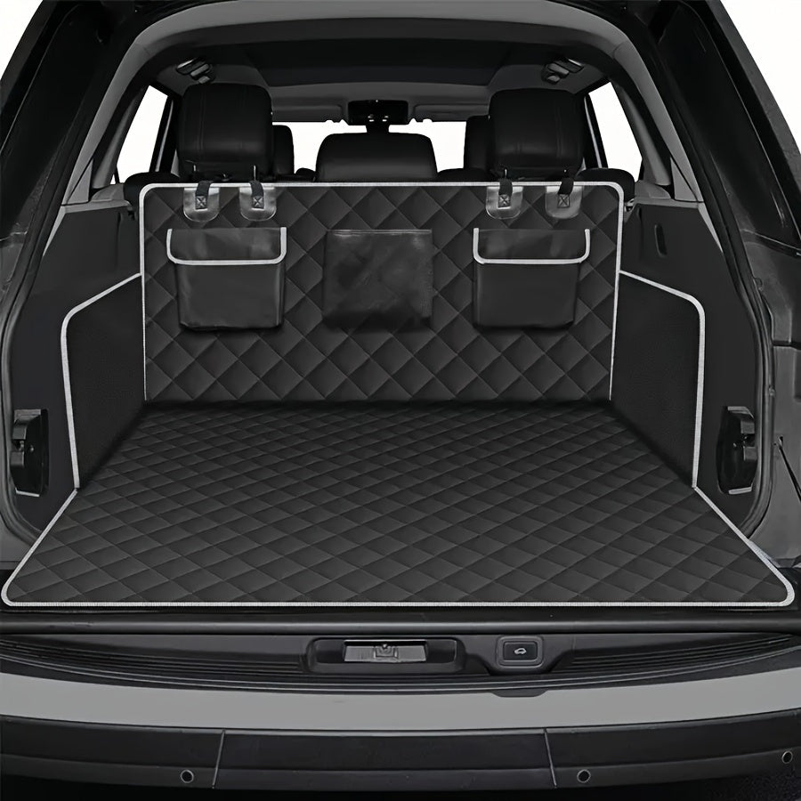 Cargo Liner for Dogs Designed for Suvs, Sedans, And Vans, Featuring a Bumper Flap Protector, Non-Slip Surface, And a Large Universal Fit in Black