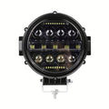 1pc Car LED 7-inch Round Dragon Version Shooting Light Off-road Vehicle Modified Front Bumper Roof Work Light, Without Battery