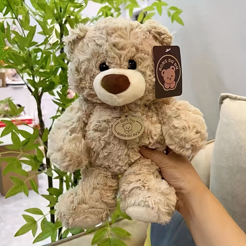 Giant Teddy Bear Stuffed Animal Plush Toy – Lifelike Soft Cuddly Bear Doll for Kids Adults Home Decor, Best Christmas Birthday Valentine Gift, Beige Brown