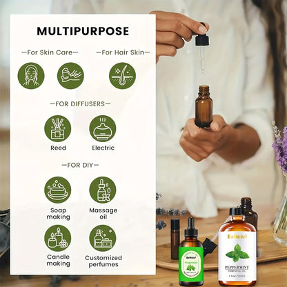 Carrier Oil & Essential Oil 4oz Argan Jojoba Rosehip Vitamin E Rosemary Lemongrass Vanilla Cinnamon for Massage Body Oil Diffuser Soap Candle Hair Skin Care