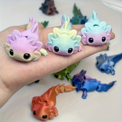 3D Printed Axolotl Figures Set 15pcs – Cute Mini Axolotl Toys for Desktop Decoration, DIY Miniature Landscape, Party Favors & Holiday Gifts | Random Color Assorted