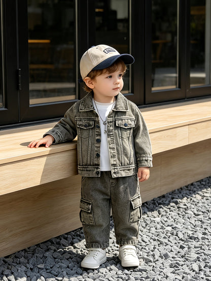 Boys' Denim Outfit Set - Winter