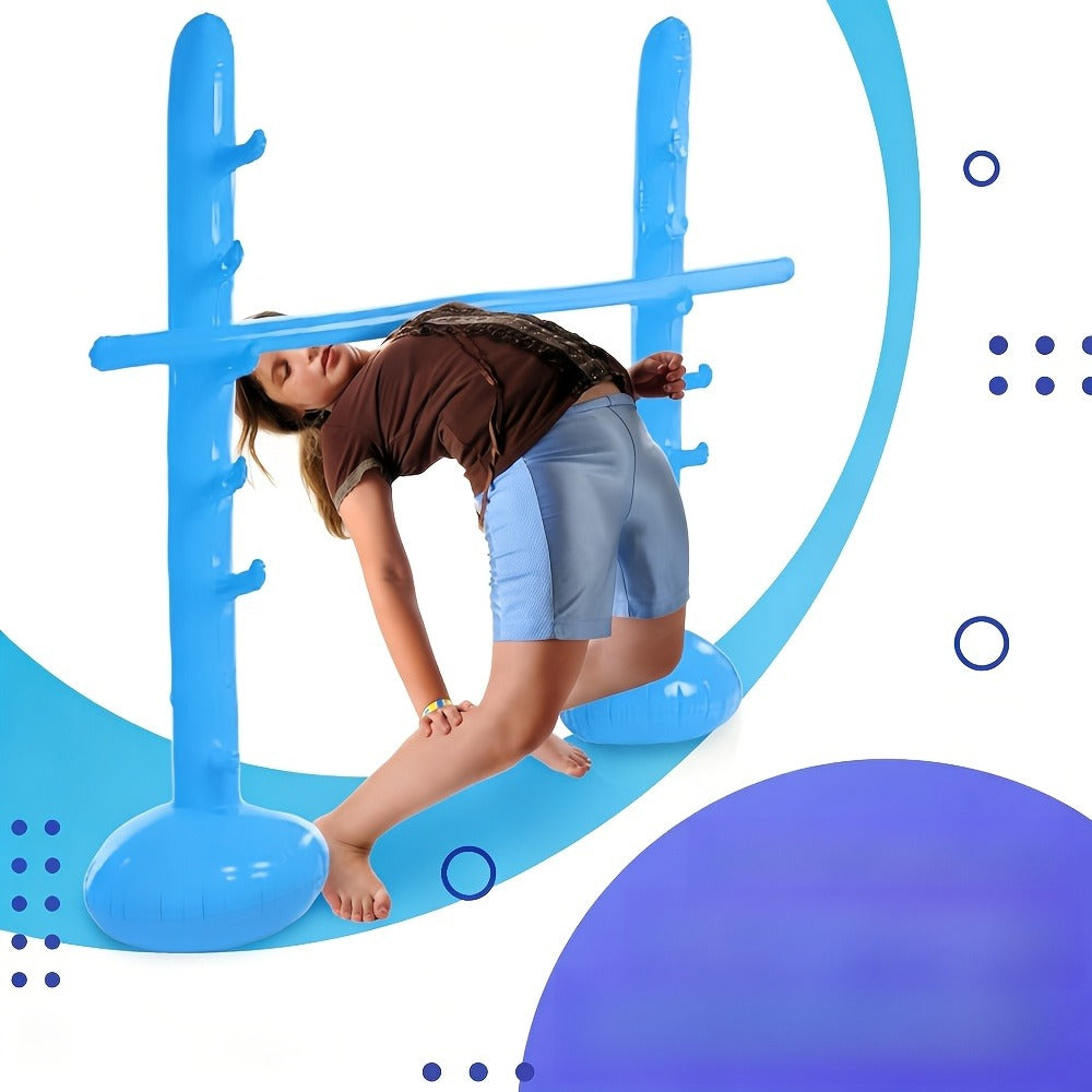 Inflatable Limbo Game Set for Adults & Kids – Fun Party Outdoor Lawn Game with Sturdy Stand, Ideal for Family Events, BBQ, Beach & Group Gatherings