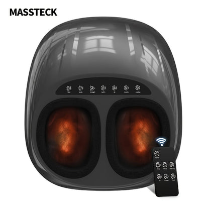 Shiatsu Foot Massager Machine with Heat – Deep Kneading Electric Foot Massager for Plantar Fasciitis, Tired Muscles & Arch Pain Relief | Fits Men Up to Size 12 | Home & Office Use | Gift for Mom, Dad & Seniors