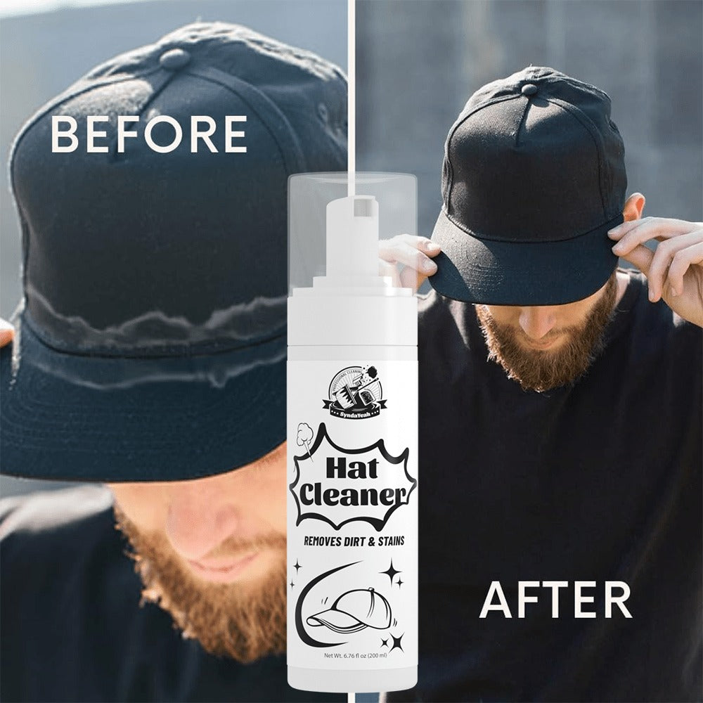 Hat Cleaner Foam Spray – Professional Stain Remover for Wool, Felt & Fur Hats, Removes Dirt, Sweat & Fingerprints, 6.76 Fl Oz (200ml), All-Season Hat Care, Great Gift for Hat Lovers (1/2/3/5 Pack)